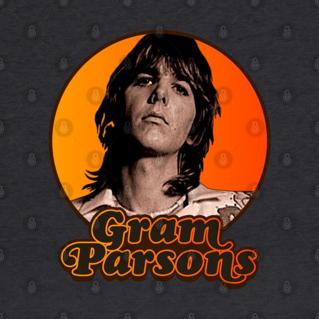 Gram Parsons // Outlaw Country Retro Americana Tribute by darklordpug